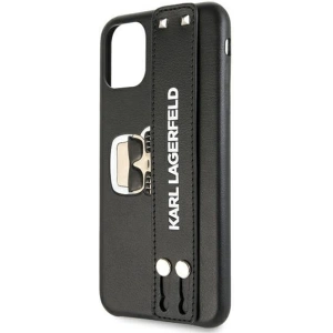 Kup Etui Karl Lagerfeld KLHCN65HA2BK Apple iPhone 11 Pro Max negru/black hardcase Iconic Hand Strap - KLD383BLK - {ean13} - Sklep Home Screen