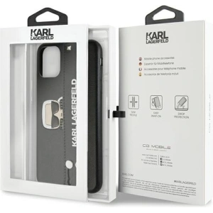 Buy Karl Lagerfeld KLHCN65HA2BK Apple iPhone 11 Pro Max black hardcase Iconic Hand Strap - KLD383BLK - {ean13} - Home Screen Store Europe