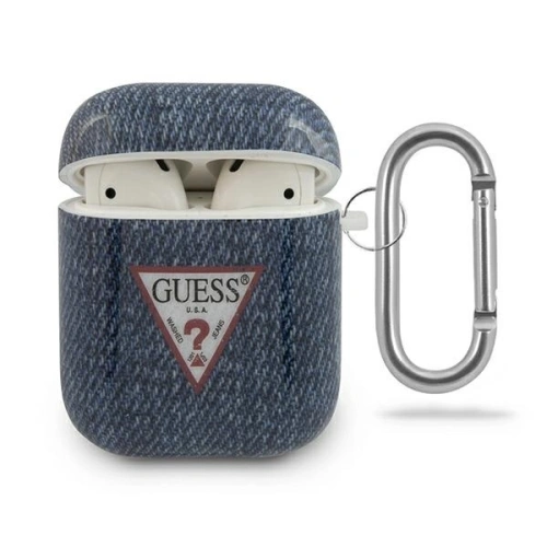 Kup Guess Apple Tasche GUACA2TPUJULDB AirPods Hülle marineblau/dunkelblau Jeans Collection - GUE711BLU - {ean13} - Sklep Home Screen