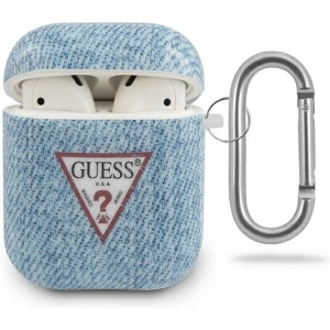 Kup Etui Guess GUACA2TPUJULLB pentru Apple AirPods, albastru/deschis la culoare, Colecția Jeans - GUE712BLU - {ean13} - Sklep Home Screen