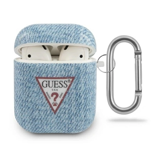Kup Etui Guess GUACA2TPUJULLB pentru Apple AirPods, albastru/deschis la culoare, Colecția Jeans - GUE712BLU - {ean13} - Sklep Home Screen