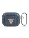 Etui Guess GUACAPTPUJULDB pentru Apple AirPods Pro, granat/jean albastru închis, Colecția Jeans
