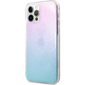 Buy Guess GUHCP12L3D4GGBP Apple iPhone 12 Pro Max blue&pink hardcase 4G 3D Pattern Collection - GUE715BLUPNK - {ean13} - Home Screen Store Europe