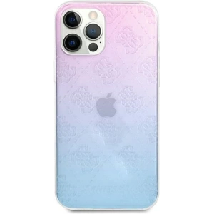 Buy Guess GUHCP12L3D4GGBP Apple iPhone 12 Pro Max blue&pink hardcase 4G 3D Pattern Collection - GUE715BLUPNK - {ean13} - Home Screen Store Europe