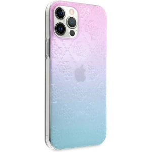 Buy Guess GUHCP12L3D4GGBP Apple iPhone 12 Pro Max blue&pink hardcase 4G 3D Pattern Collection - GUE715BLUPNK - {ean13} - Home Screen Store Europe