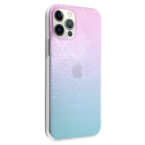 Kup Etui Guess GUHCP12L3D4GGBP Apple iPhone 12 Pro Max kék-rózsaszín/blue&pink hardcase 4G 3D Pattern Collection - GUE715BLUPNK - {ean13} - Sklep Home Screen