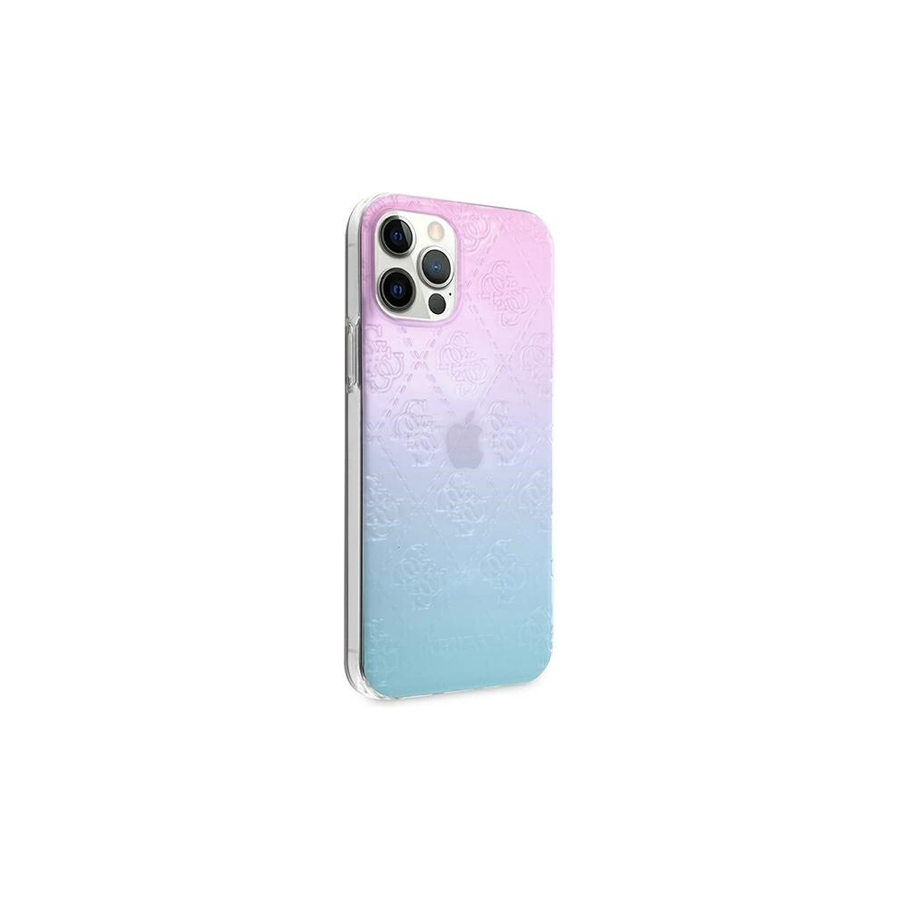 Etui Guess GUHCP12L3D4GGBP Apple iPhone 12 Pro Max niebiesko-różowy/blue&pink hardcase 4G 3D Pattern Collection