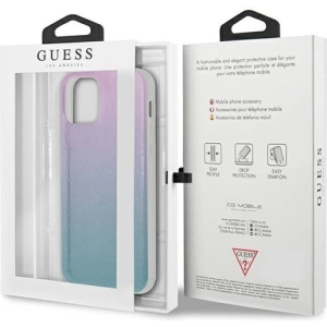 Buy Guess GUHCP12L3D4GGBP Apple iPhone 12 Pro Max blue&pink hardcase 4G 3D Pattern Collection - GUE715BLUPNK - {ean13} - Home Screen Store Europe
