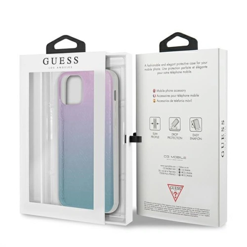 Kup Etui Guess GUHCP12L3D4GGBP Apple iPhone 12 Pro Max kék-rózsaszín/blue&pink hardcase 4G 3D Pattern Collection - GUE715BLUPNK - {ean13} - Sklep Home Screen