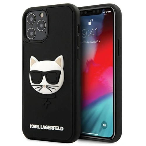 Kup Etui Karl Lagerfeld KLHCP12LCH3DBK Apple iPhone 12 Pro Max černý/black hardcase 3D Rubber Choupette - KLD385BLK - {ean13} - Sklep Home Screen
