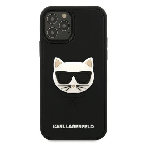 Kup Etui Karl Lagerfeld KLHCP12LCH3DBK Apple iPhone 12 Pro Max fekete/hardcase 3D Rubber Choupette - KLD385BLK - {ean13} - Sklep Home Screen