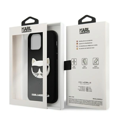 Kup Etui Karl Lagerfeld KLHCP12LCH3DBK Apple iPhone 12 Pro Max fekete/hardcase 3D Rubber Choupette - KLD385BLK - {ean13} - Sklep Home Screen