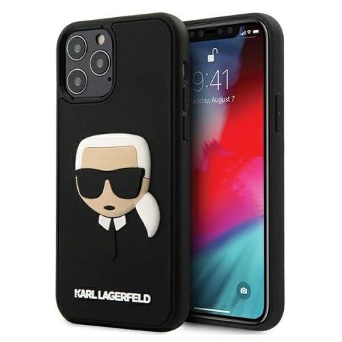 Kup Etui Karl Lagerfeld KLHCP12LKH3DBK Apple iPhone 12 Pro Max černý/black hardcase 3D Rubber Karl`s Head - KLD388BLK - {ean13} - Sklep Home Screen