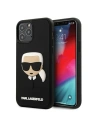 Karl Lagerfeld KLHCP12LKH3DBK Apple iPhone 12 Pro Max black hardcase 3D Rubber Karl`s Head
