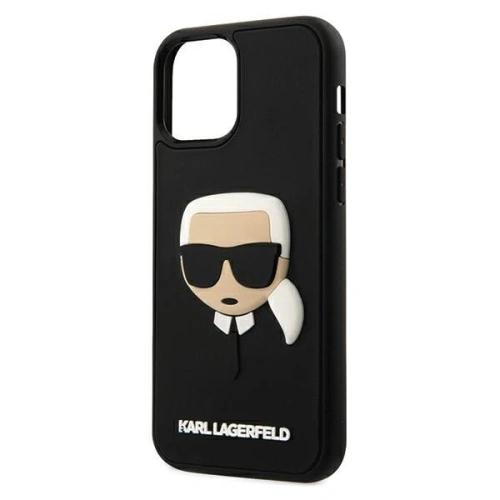 Buy Karl Lagerfeld KLHCP12LKH3DBK Apple iPhone 12 Pro Max black hardcase 3D Rubber Karl`s Head - KLD388BLK - {ean13} - Home Screen Store Europe