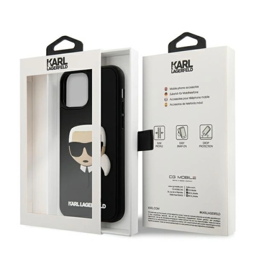 Kup Etui Karl Lagerfeld KLHCP12LKH3DBK Apple iPhone 12 Pro Max czarny/black hardcase 3D Rubber Karl`s Head - KLD388BLK - {ean13} - Sklep Home Screen