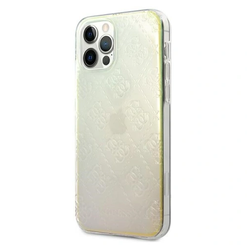Buy Guess GUHCP12L3D4GIRBL Apple iPhone 12 Pro Max iridescent hardcase 4G 3D Pattern Collection - GUE716IRI - {ean13} - Home Screen Store Europe