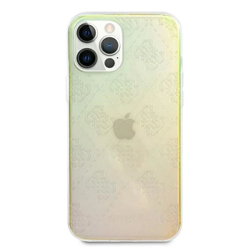 Kup Etui Guess GUHCP12L3D4GIRBL Apple iPhone 12 Pro Max opalowy/iridescent hardcase 4G 3D Pattern Collection - GUE716IRI - {ean13} - Sklep Home Screen