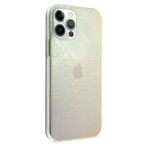 Buy Guess GUHCP12L3D4GIRBL Apple iPhone 12 Pro Max iridescent hardcase 4G 3D Pattern Collection - GUE716IRI - {ean13} - Home Screen Store Europe