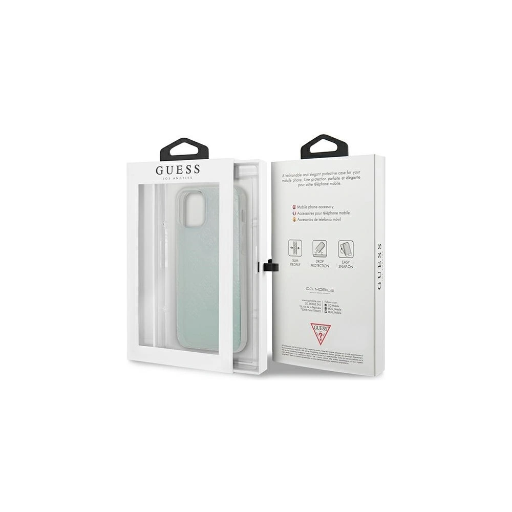 Etui Guess GUHCP12L3D4GIRBL Apple iPhone 12 Pro Max opalowy/iridescent hardcase 4G 3D Pattern Collection