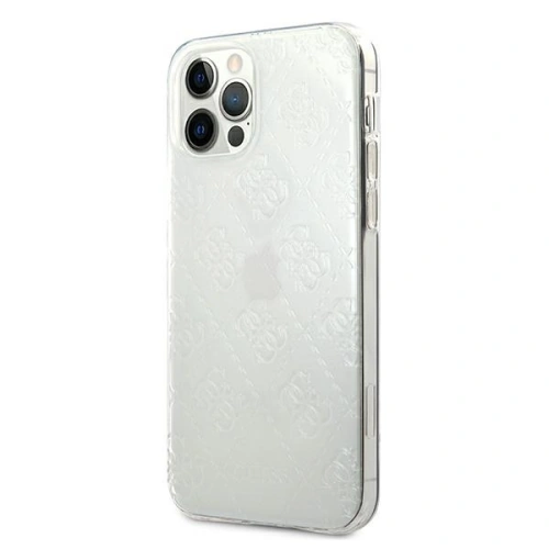 Buy Guess GUHCP12L3D4GTR Apple iPhone 12 Pro Max transparent hardcase 4G 3D Pattern Collection - GUE717CL - {ean13} - Home Screen Store Europe