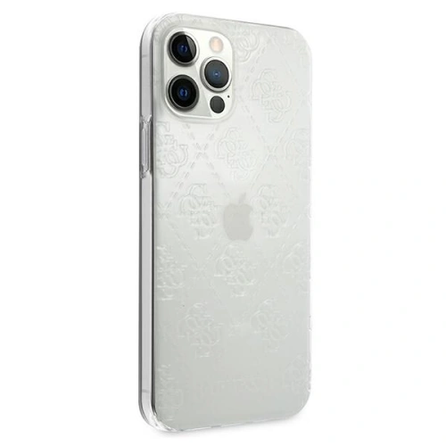 Buy Guess GUHCP12L3D4GTR Apple iPhone 12 Pro Max transparent hardcase 4G 3D Pattern Collection - GUE717CL - {ean13} - Home Screen Store Europe