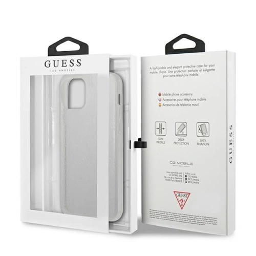 Buy Guess GUHCP12L3D4GTR Apple iPhone 12 Pro Max transparent hardcase 4G 3D Pattern Collection - GUE717CL - {ean13} - Home Screen Store Europe