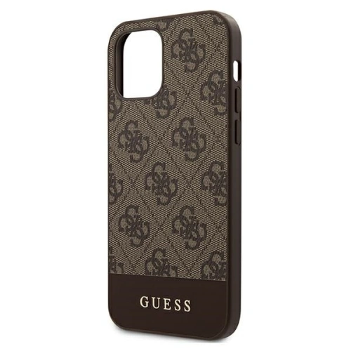 Kup Etui Guess GUHCP12LG4GLBR Apple iPhone 12 Pro Max barna/brown hardcase 4G Stripe Collection - GUE718BR - {ean13} - Sklep Home Screen