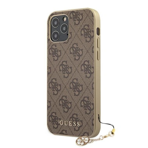 Kup Etui Guess GUHCP12LGF4GBR Apple iPhone 12 Pro Max brązowy/brown hardcase 4G Charms Collection - GUE720BR - {ean13} - Sklep Home Screen