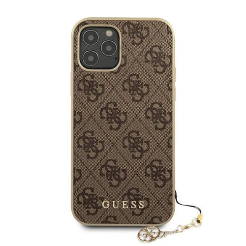 Kup Etui Guess GUHCP12LGF4GBR Apple iPhone 12 Pro Max brązowy/brown hardcase 4G Charms Collection - GUE720BR - {ean13} - Sklep Home Screen