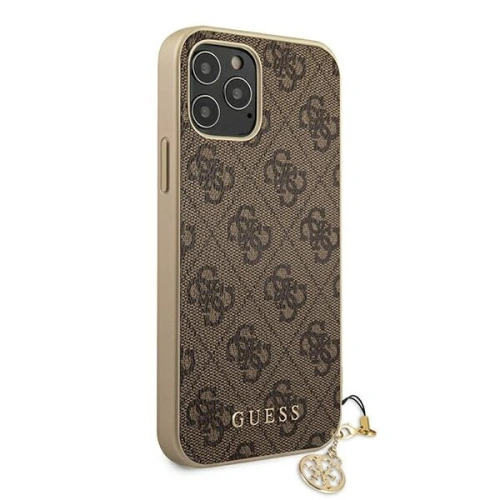 Kup Etui Guess GUHCP12LGF4GBR Apple iPhone 12 Pro Max brązowy/brown hardcase 4G Charms Collection - GUE720BR - {ean13} - Sklep Home Screen