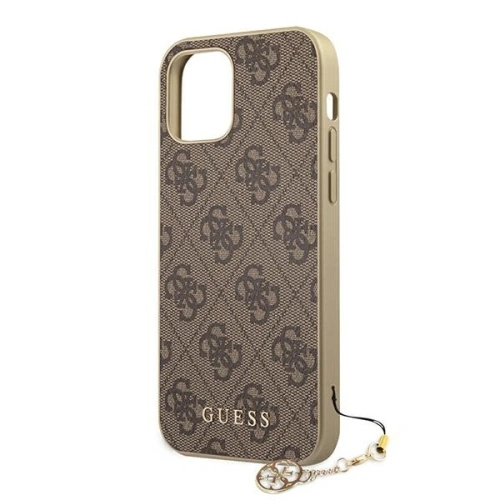 Kup Etui Guess GUHCP12LGF4GBR Apple iPhone 12 Pro Max brązowy/brown hardcase 4G Charms Collection - GUE720BR - {ean13} - Sklep Home Screen