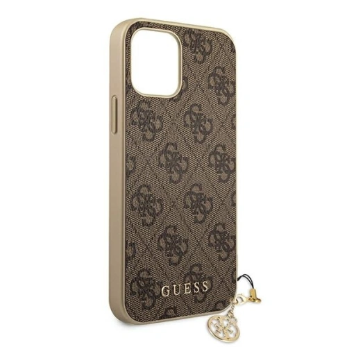 Kup Etui Guess GUHCP12LGF4GBR Apple iPhone 12 Pro Max brązowy/brown hardcase 4G Charms Collection - GUE720BR - {ean13} - Sklep Home Screen