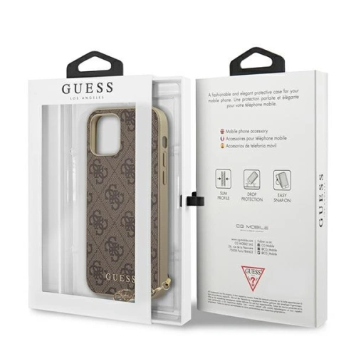 Kup Etui Guess GUHCP12LGF4GBR Apple iPhone 12 Pro Max hnědý/brown hardcase 4G Charms Collection - GUE720BR - {ean13} - Sklep Home Screen