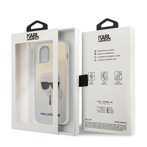 Buy Karl Lagerfeld KLHCP12LPCKHML Apple iPhone 12 Pro Max multicolor hardcase Iridescent Karl`s Head - KLD390MLT - {ean13} - Home Screen Store Europe