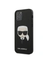 Etui Karl Lagerfeld KLHCP12LSAKHBK Apple iPhone 12 Pro Max černý/black hardcase Saffiano Ikonik Karl`s Head