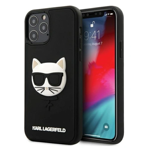 Kup Karl Lagerfeld Apple Tasche KLHCP12MCH3DBK iPhone 12/12 Pro schwarz/schwarz Hartschale 3D Rubber Choupette - KLD394BLK - {ean13} - Sklep Home Screen