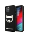 Karl Lagerfeld Apple Tasche KLHCP12MCH3DBK iPhone 12/12 Pro schwarz/schwarz Hartschale 3D Rubber Choupette