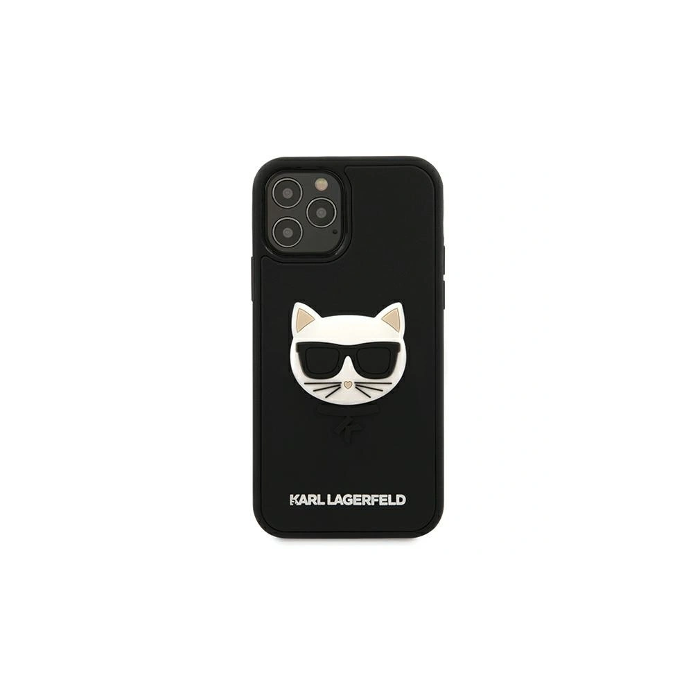 Etui Karl Lagerfeld KLHCP12MCH3DBK Apple iPhone 12/12 Pro czarny/black hardcase 3D Rubber Choupette