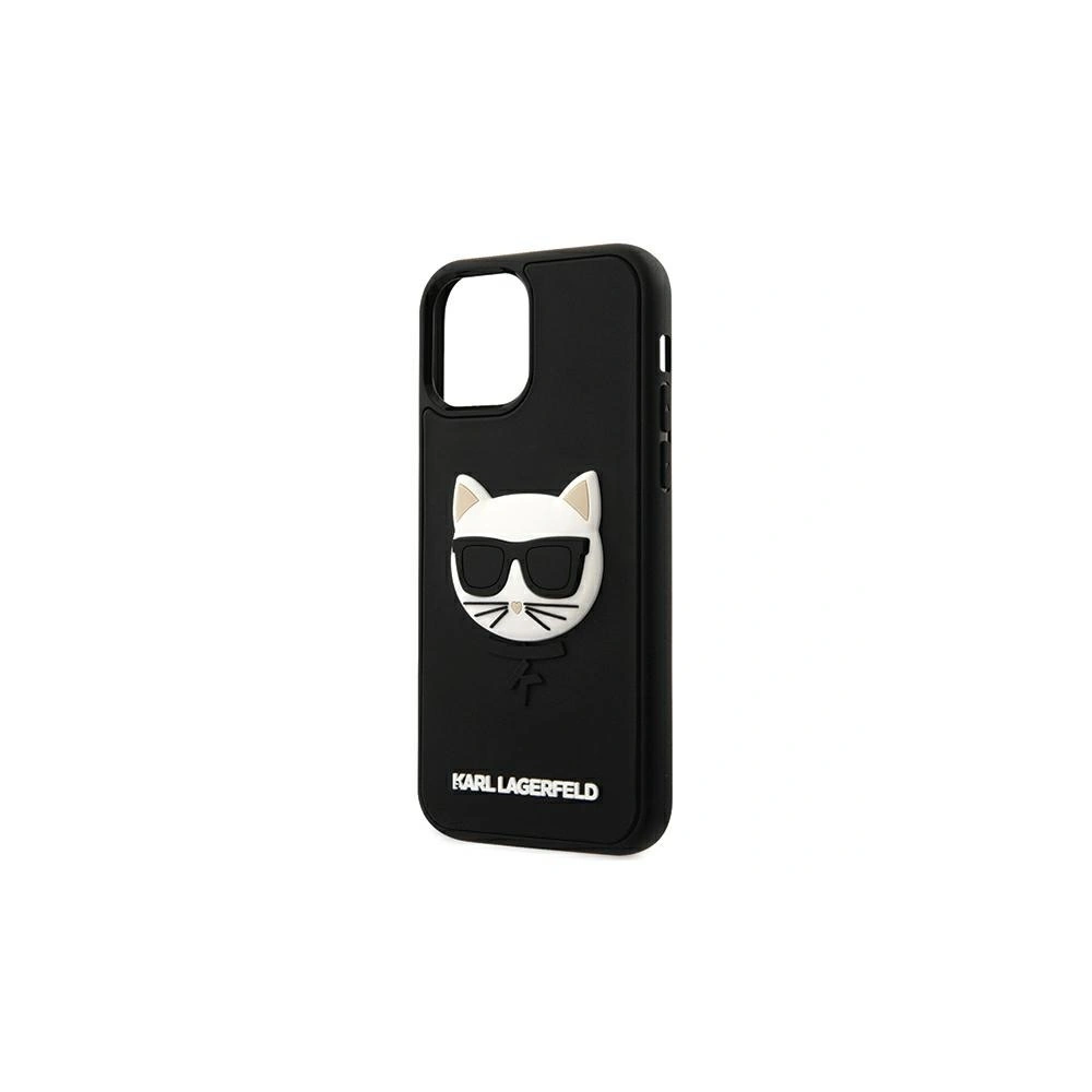 Etui Karl Lagerfeld KLHCP12MCH3DBK Apple iPhone 12/12 Pro czarny/black hardcase 3D Rubber Choupette
