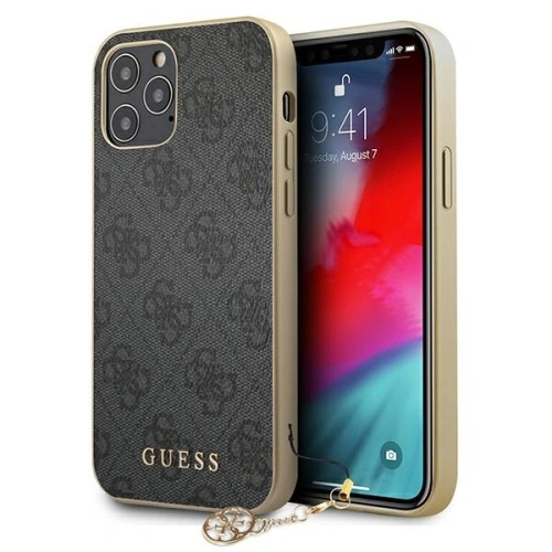 Kup Etui Guess GUHCP12LGF4GGR Apple iPhone 12 Pro Max szürke/grey hardcase 4G Charms Collection - GUE721GRY - {ean13} - Sklep Home Screen