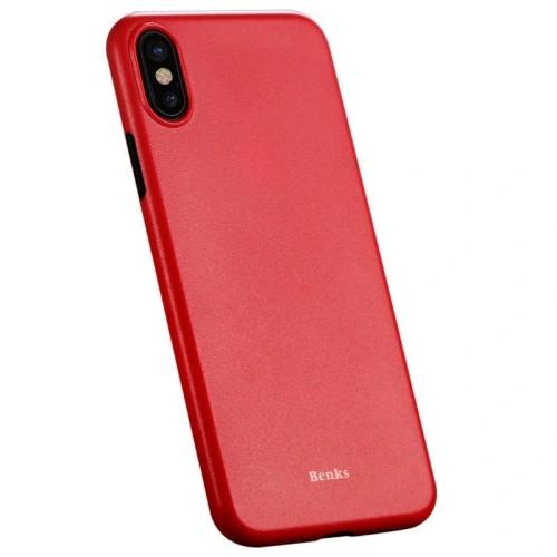 Kup Etui Benks Lollipop iPhone XS/X 5.8 Solid Red - BKS146RED - {ean13} - Sklep Home Screen