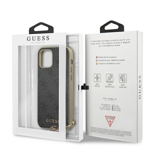 Kup Etui Guess GUHCP12LGF4GGR Apple iPhone 12 Pro Max szürke/grey hardcase 4G Charms Collection - GUE721GRY - {ean13} - Sklep Home Screen