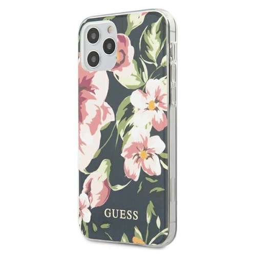 Kup Etui Guess GUHCP12LIMLFL03 Apple iPhone 12 Pro Max albastru închis/navy N°3 Flower Collection - GUE723NAV - {ean13} - Sklep Home Screen