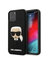 Etui Karl Lagerfeld KLHCP12MKH3DBK Apple iPhone 12/12 Pro černý/black hardcase 3D Rubber Karl`s Head