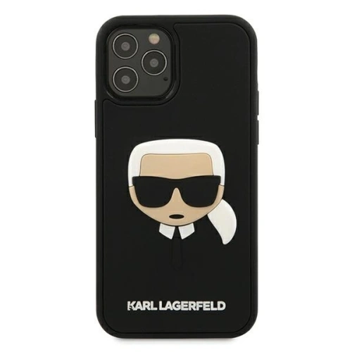 Kup Etui Karl Lagerfeld KLHCP12MKH3DBK Apple iPhone 12/12 Pro černý/black hardcase 3D Rubber Karl`s Head - KLD397BLK - {ean13} - Sklep Home Screen