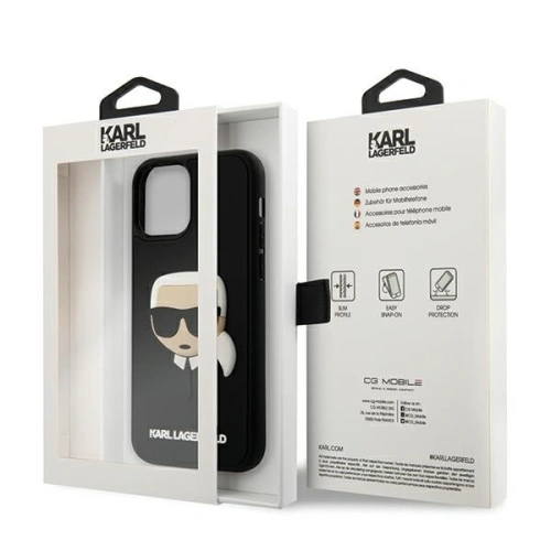 Kup Etui Karl Lagerfeld KLHCP12MKH3DBK Apple iPhone 12/12 Pro černý/black hardcase 3D Rubber Karl`s Head - KLD397BLK - {ean13} - Sklep Home Screen