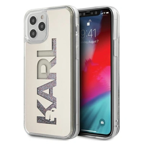 Kup Etui Karl Lagerfeld KLHCP12MKLMLGR Apple iPhone 12/12 Pro argintiu/silver hardcase Mirror Liquid Glitter Karl - KLD398SLV - {ean13} - Sklep Home Screen