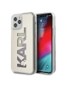 Etui Karl Lagerfeld KLHCP12MKLMLGR Apple iPhone 12/12 Pro srebrny/silver hardcase Mirror Liquid Glitter Karl