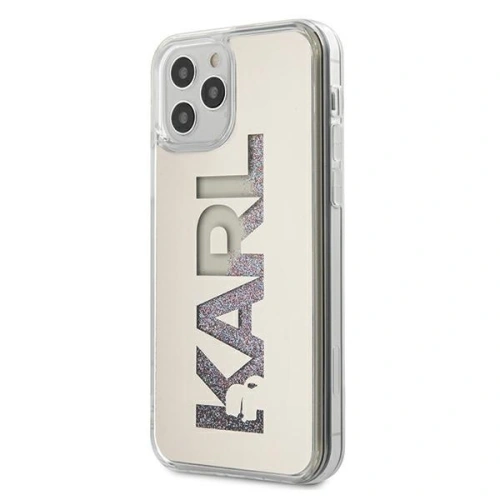 Kup Etui Karl Lagerfeld KLHCP12MKLMLGR Apple iPhone 12/12 Pro srebrny/silver hardcase Mirror Liquid Glitter Karl - KLD398SLV - {ean13} - Sklep Home Screen